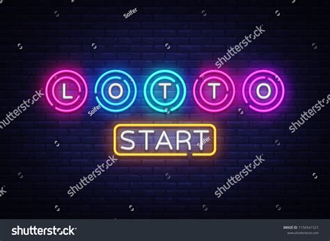 Lottery Neon Sign Vector Lotto Design Stock Vector (Royalty Free) 1156541521 | Shutterstock