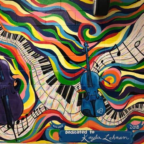 Music Mural by Nora Kate Paints seen at Bell-Graham Elementary School, St. Charles | Wescover ...