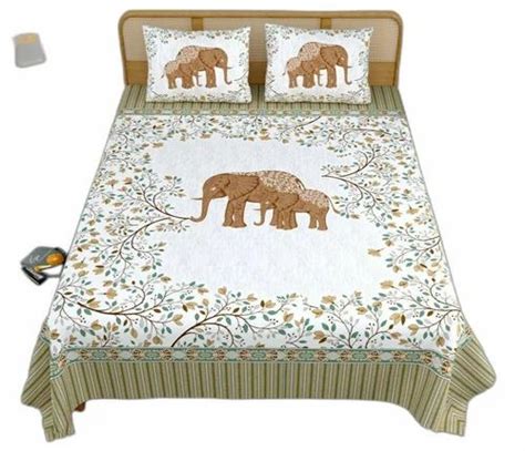 Multicolor Cotton Animal Print Double Bed Sheet, For Home, Size: 108x108 Inch at Rs 750/set in ...