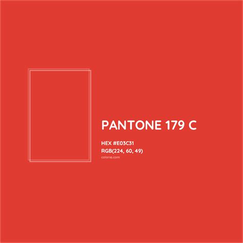 About PANTONE 179 C Color - Color codes, similar colors and paints - colorxs.com