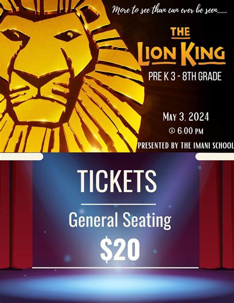 The Lion King Tickets - General Seating