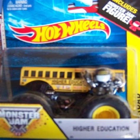 Higher Education School Bus #19 Hot Wheels Off-Road Monster Jam 2014 Includes Monster Truck Jam ...