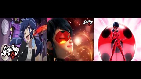 All Marinette's Transformations - Through the years (Miraculous Ladybug) - YouTube