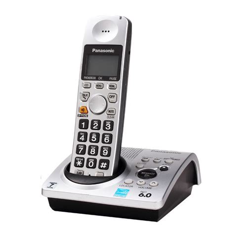 Panasonic KX-TG4741B Rechargeable 2-Handsets 1.9 GHz Digital DECT 6.0 ...