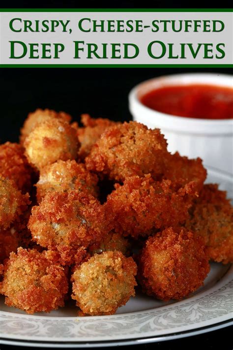 Crispy Fried Olives Recipe [Stuffed with Garlic and Cheese ...