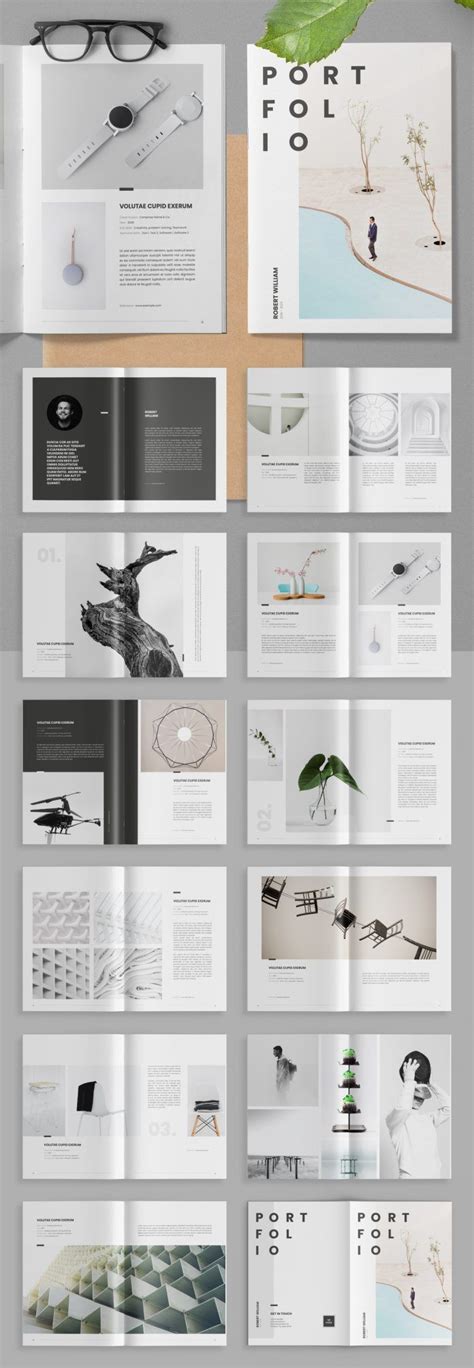 Portfolio Adobe InDesign Template | Graphic design portfolio layout ...