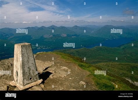 View from the Summit of Ben Lomond (by the Trig Point), over Loch ...