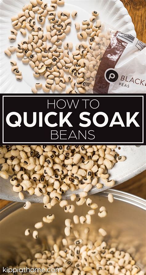 How to Quick Soak Beans - Kippi at Home | Recipe | Quick soak beans, How to soak beans, Cooking ...