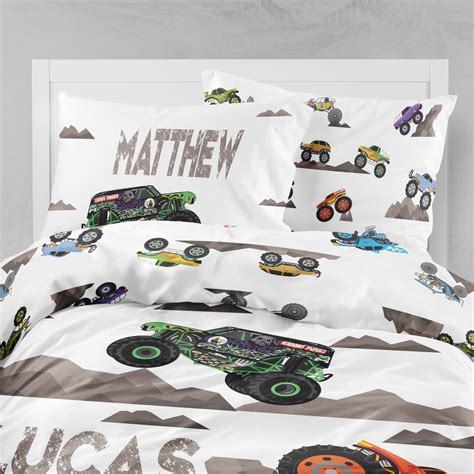 Monster Truck Bedding Monster Truck Sheet Set Monster Truck - Etsy