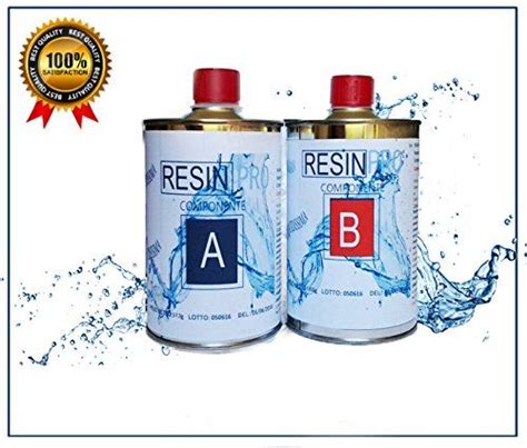 RESINA EPOSSIDICA LIQUIDISSIMA SUPER TRASPARENTE GR 800 BICOMPONENTE A+B - EFFETTO ACQUA per ...