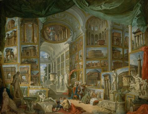 Galleria di quadri con viste dell’antica Roma Giovanni Paolo Panini ...