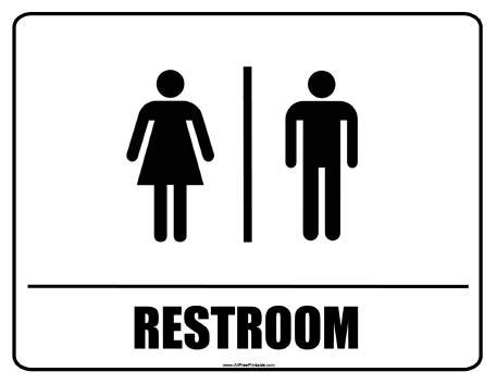 Restroom Signs – Free Printable