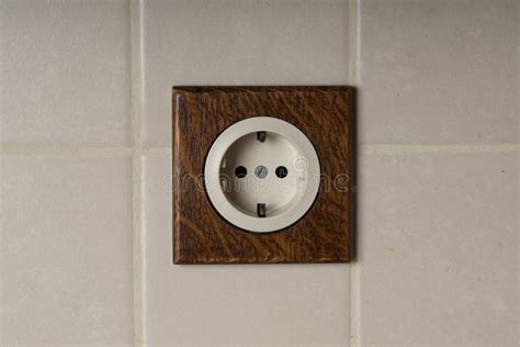 Wall Socket . the Process of Installing an Electrical Outlet Stock ...