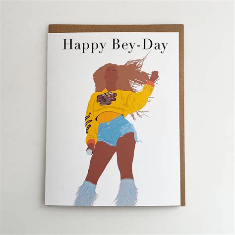 Beyoncé Card Happy Beyday Card Beyonce Card Birthday - Etsy