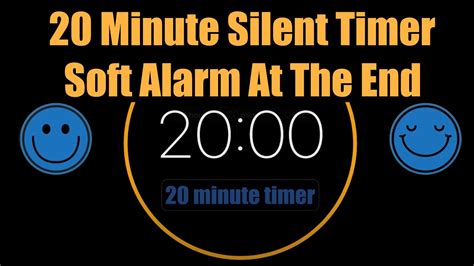 20 Minute Silent Timer With A Soft Alarm At The End | TIMER COUNTDOWN ...