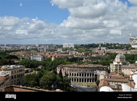 Aerial view of Coliseum Stock Photo - Alamy