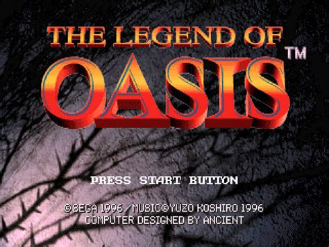 The Legend of Oasis Images - LaunchBox Games Database