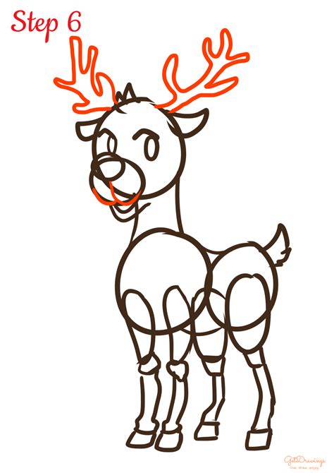 How to Draw a Reindeer | GetDrawings.com