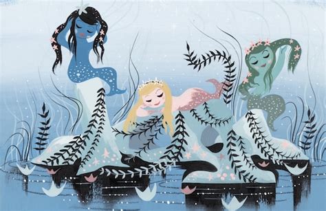 Mary Blair Concept Art for Mermaids in Peter Pan Animated - Etsy UK