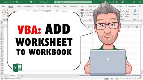 Excel VBA Add Worksheet to Workbook - YouTube