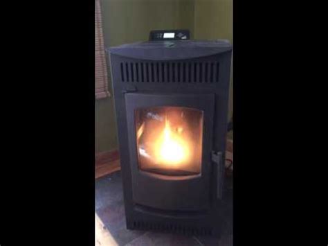 Castle Pellet Stove - Running Quietly - YouTube