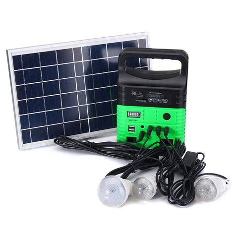 6W 6V Solar Panel Portable Solar AC Kit Solar Power System Camping Portable | eBay