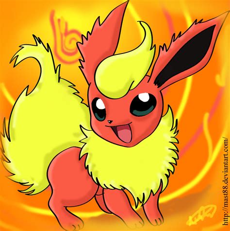 Flareon by Mast88 on DeviantArt