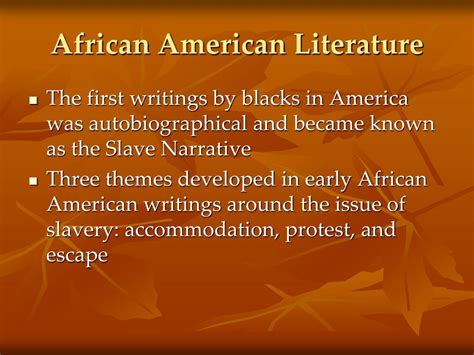 PPT - African American Literature PowerPoint Presentation, free ...