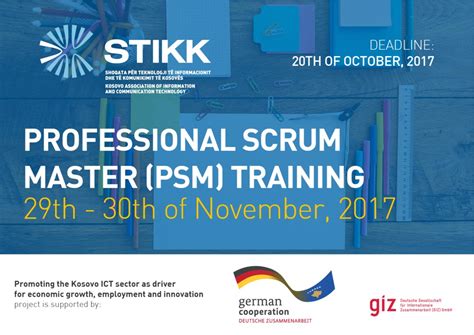 Training and certification opportunity: Professional Scrum Master – STIKK