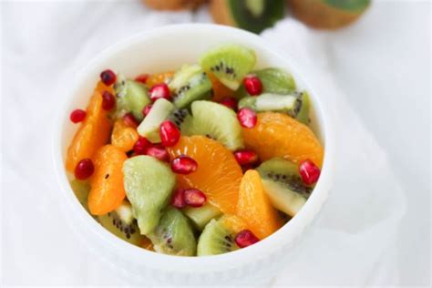 Bright, Colorful And Delicious Kiwi Fruit Salad