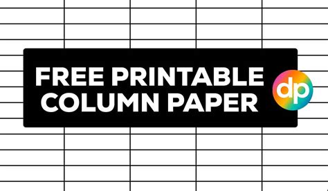 Printable 6 Column Chart
