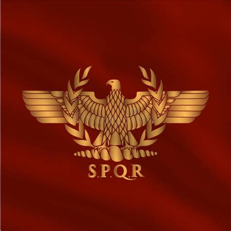 Roman Legion Eagle Flag Stock Illustrations – 56 Roman Legion Eagle ...