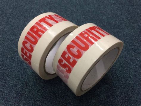 Security Seal Tape ( Red & White) – EasyParcel Packaging Store