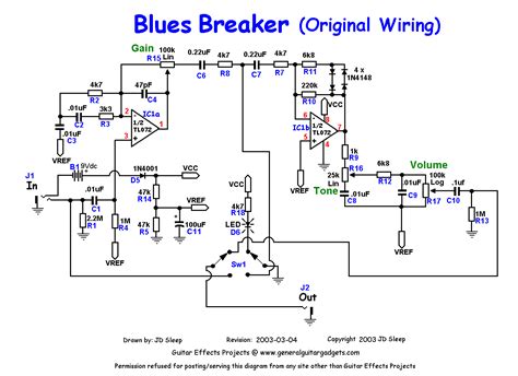 Marshall 1962 Bluesbreaker Schematic