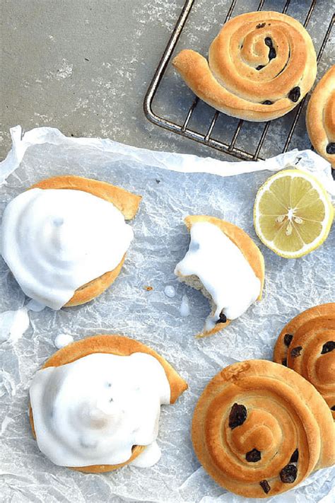 A British Bakery Favourite: Belgian Buns with Lemon Icing | Food, Recipes, British food