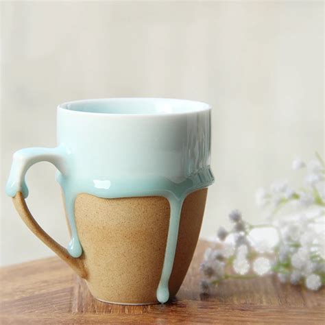 vintage design creative ceramic coffee tea mug,flow glaze 180ml cup,cute tea set cups and mugs ...