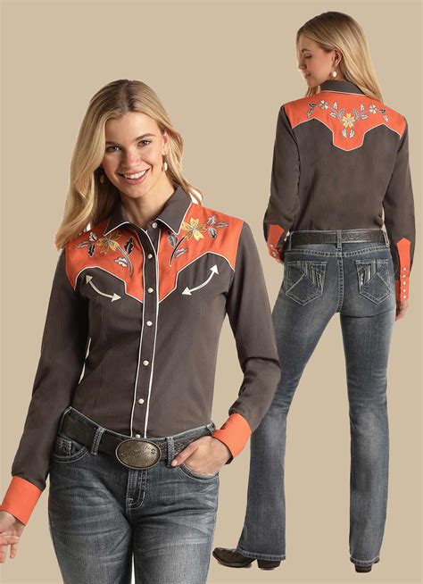 PANHANDLE SLIM WOMEN'S RODEO DAYS VINTAGE WESTERN SNAP SHIRT