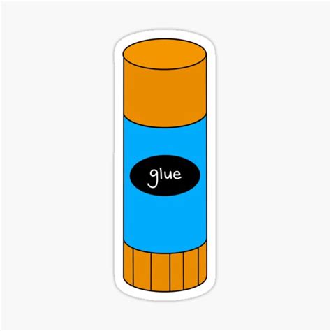 "Glue Stick Clip Art " Sticker for Sale by Poohdlesdoodles | Redbubble