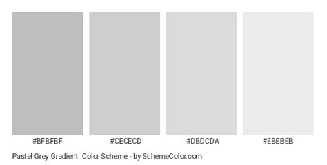 Pastel Grey Gradient Color Scheme » Gray » SchemeColor.com