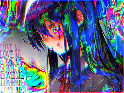 Danganronpa Glitchcore Desktop Wallpaper / This was a commission and anyone who wants to use any ...