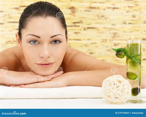 Smiling Woman at Beauty Spa Salon Stock Image - Image of female ...