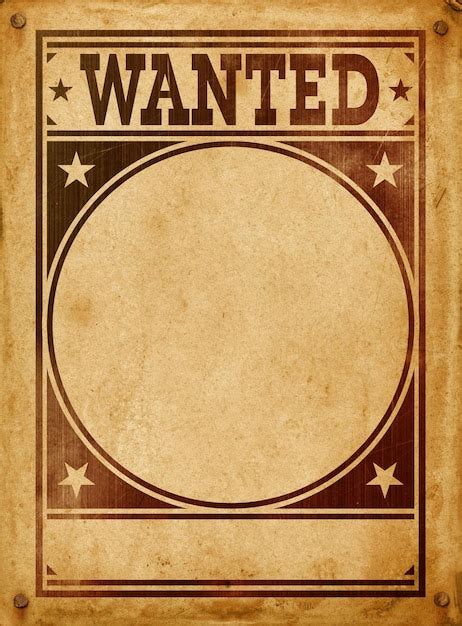 Wanted Poster Template - Free Vectors & PSDs to Download