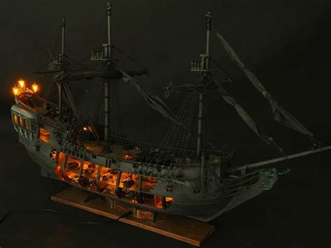 NIDALE model ZHL all scenario version of the black pearl ship model kits (English detailed ...