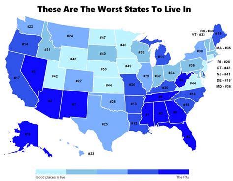 Do You Live in These 10 Worst States in the USA? - Neatorama