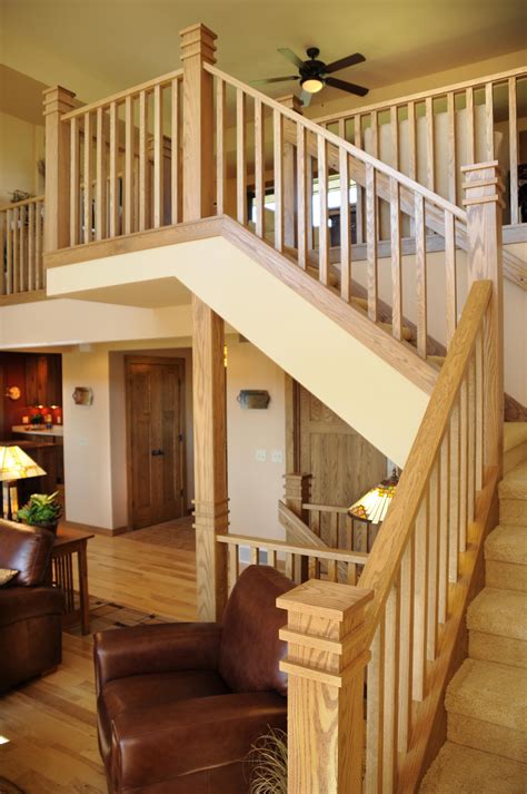 railing | Prairie style houses, Prairie style interior, Log homes