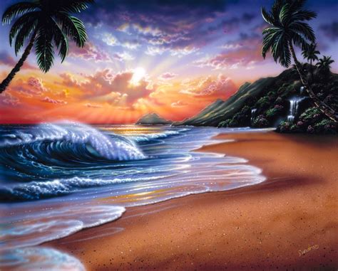 Sunrise Beach Mural - Steve Sundram - Murals Your Way