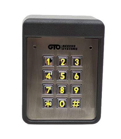 GTO Keypad F320 - GTO Heavy Duty Wired Keypad - Used on Residential & Commercial Gate System