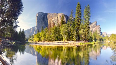 El Capitan reflected on Merced river, Yosemite National Park, California, USA | Windows ...