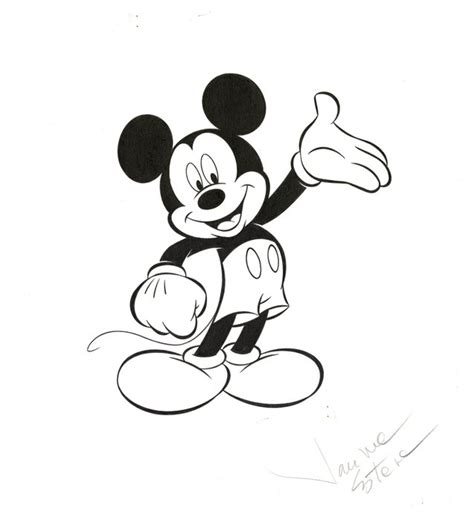 Happy Mickey Mouse - Original Drawing - Jaume Esteve - 50x35 cm - Catawiki