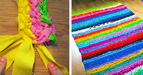 DIY No Sew Rag Rug